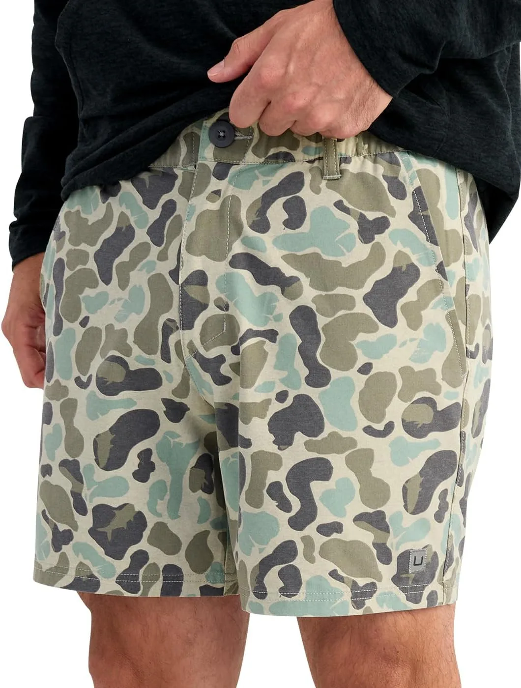 

Мужские шорты HUK Next Level Camp, 6" Inseam, легкие, быстросохнущие