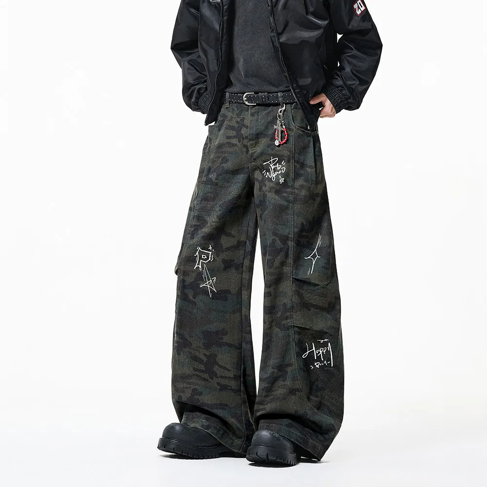 Детские джинсы с камуфляжным принтом PAL ONGACO, Camouflage — фото 4