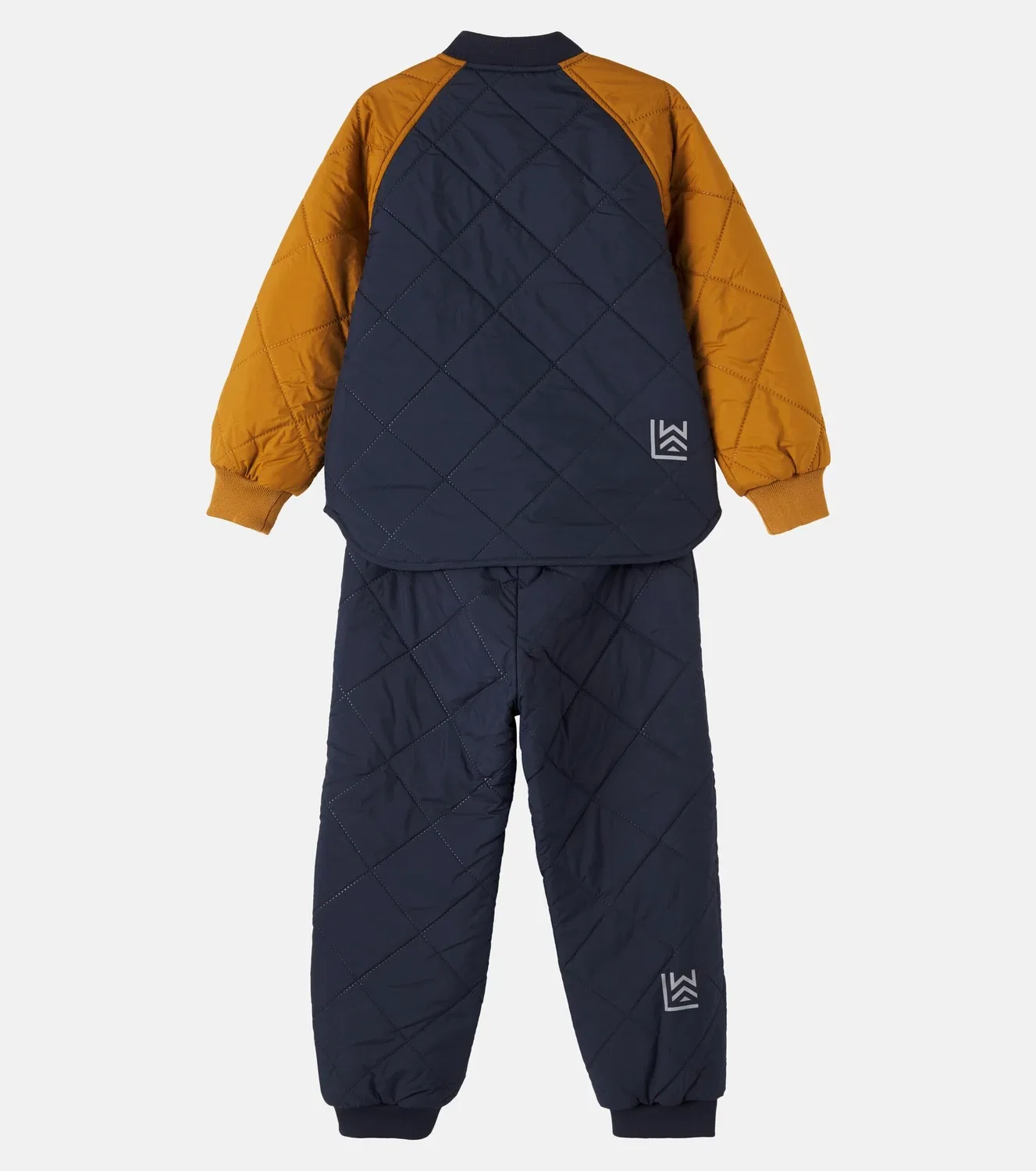 Комплект стеганой куртки и брюк Classic Navy Multi Mix Liewood, синий — фото 2