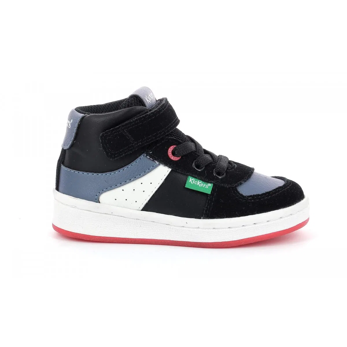 Детские кроссовки для мальчиков высокие Bilbon BB Mid Kickers, Black Grey White — фото 2