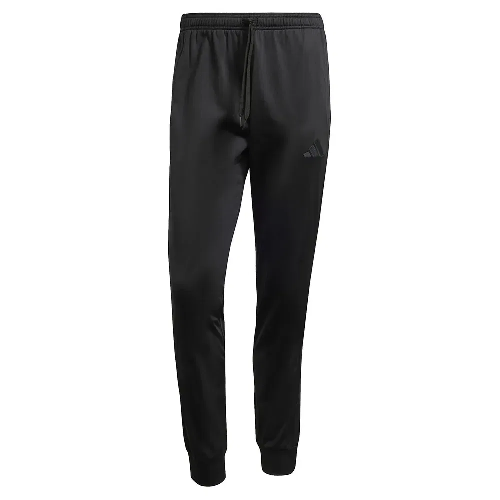 Мужские спортивные штаны с зауженными штанинами 3 Stripes Tricot Adidas, Black — фото 3