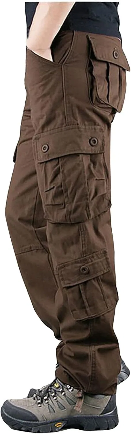 Мужские тактические карго-брюки, Slim Fit, кофейный — фото 2