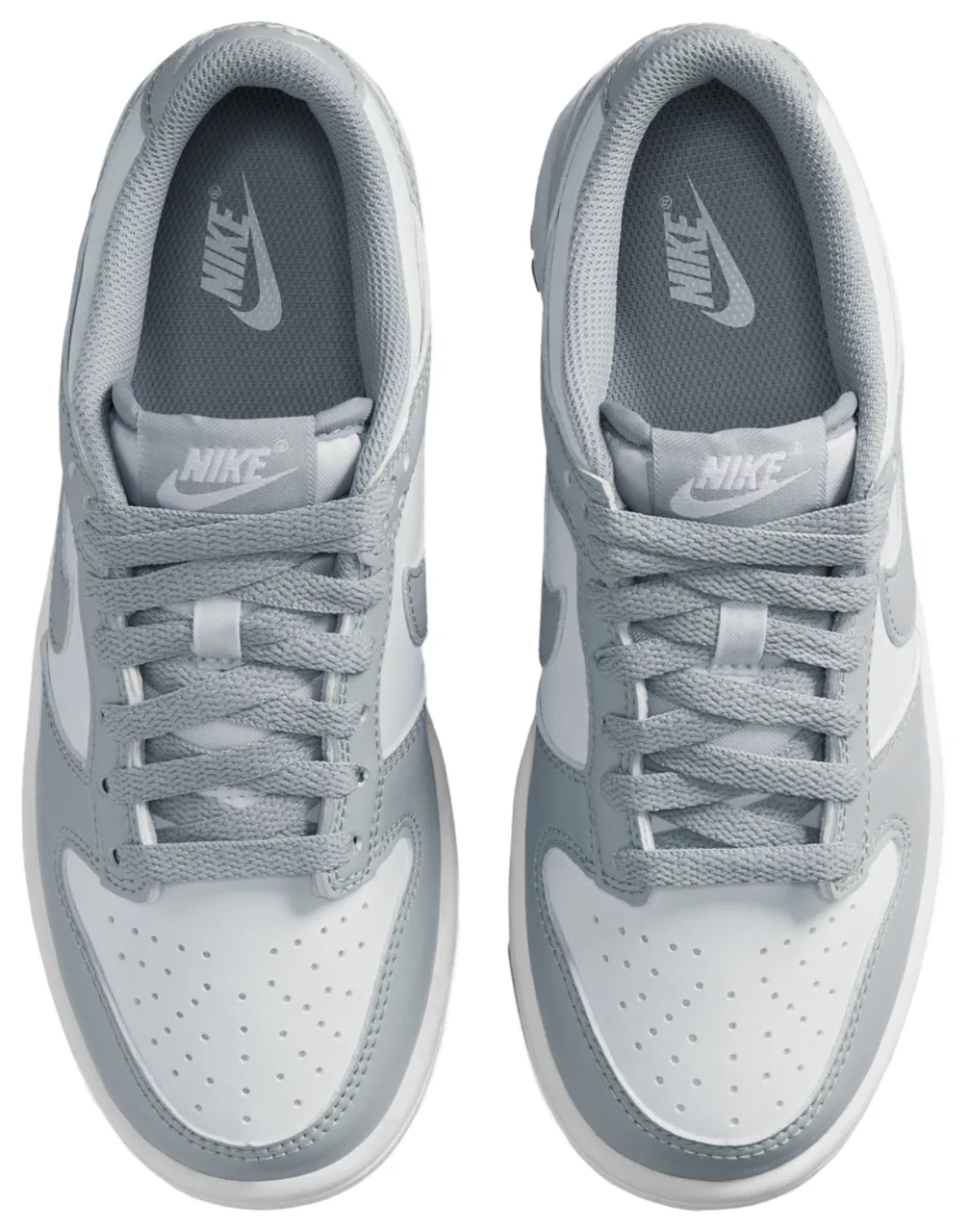 Кроссовки для мальчиков Dunk Low N Nike, цвет White/Smoke Grey — фото 4
