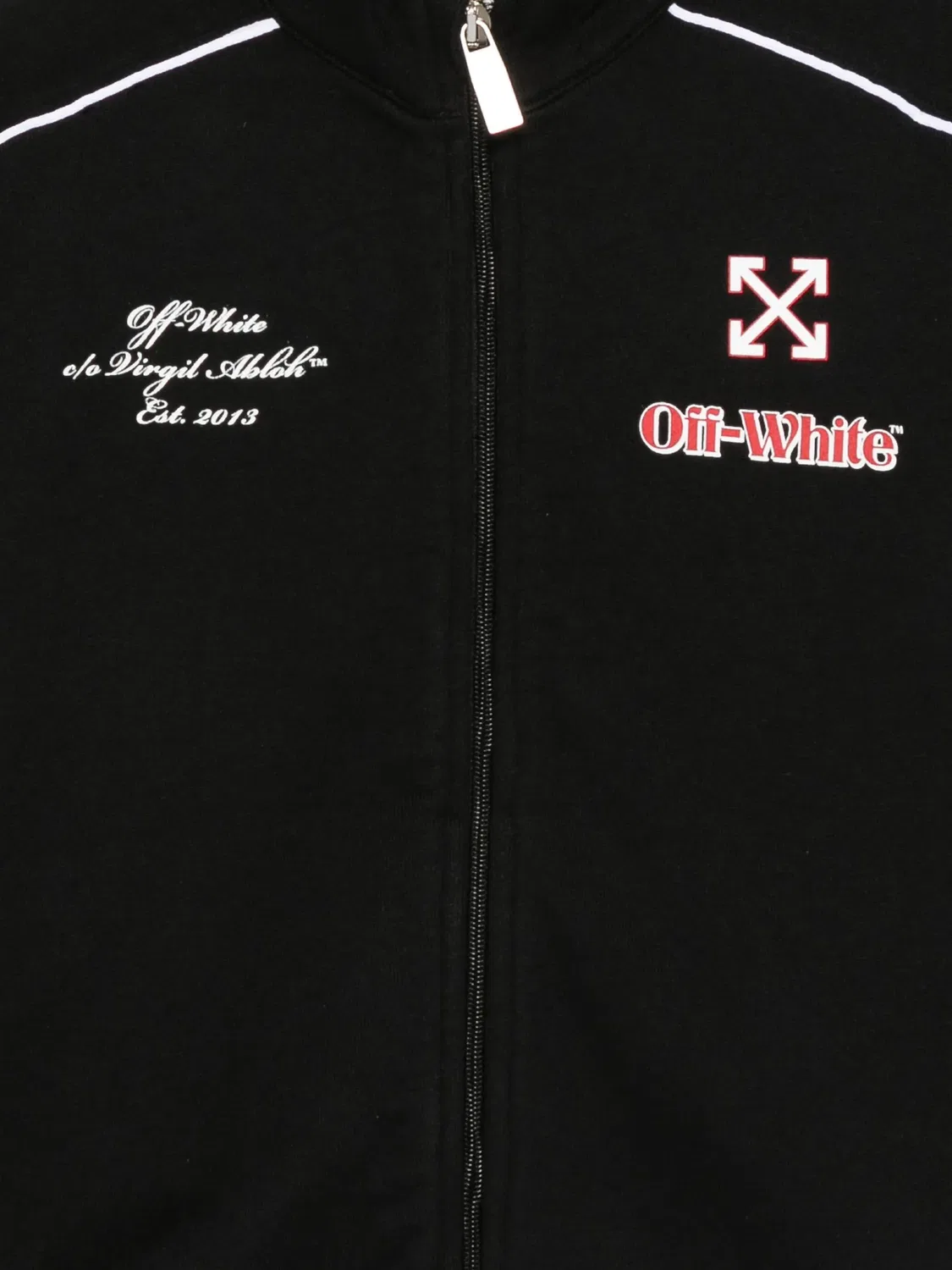 Свитшот с застежкой на молнии OFF-WHITE, черный — фото 2