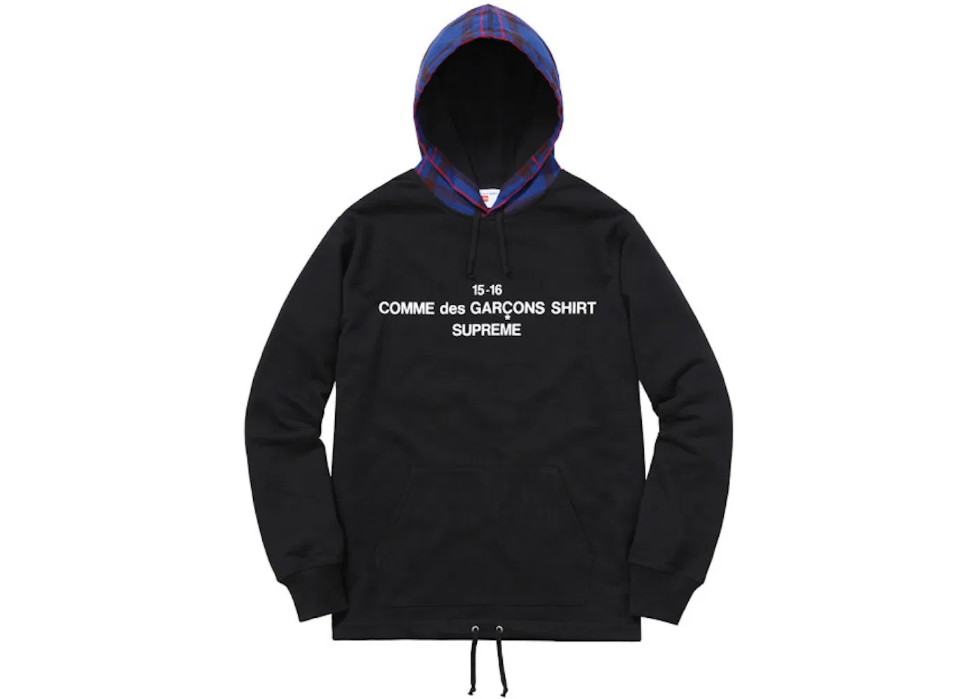 Мужская худи с капюшоном Supreme Comme Des Garcons, Black