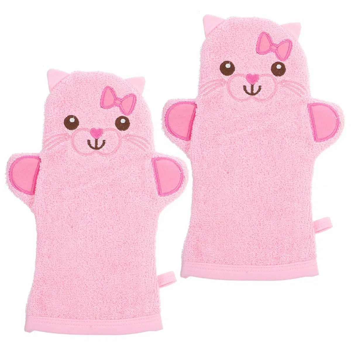 Мочалки для пилинга, 2 шт, розовый, DRESSOOS