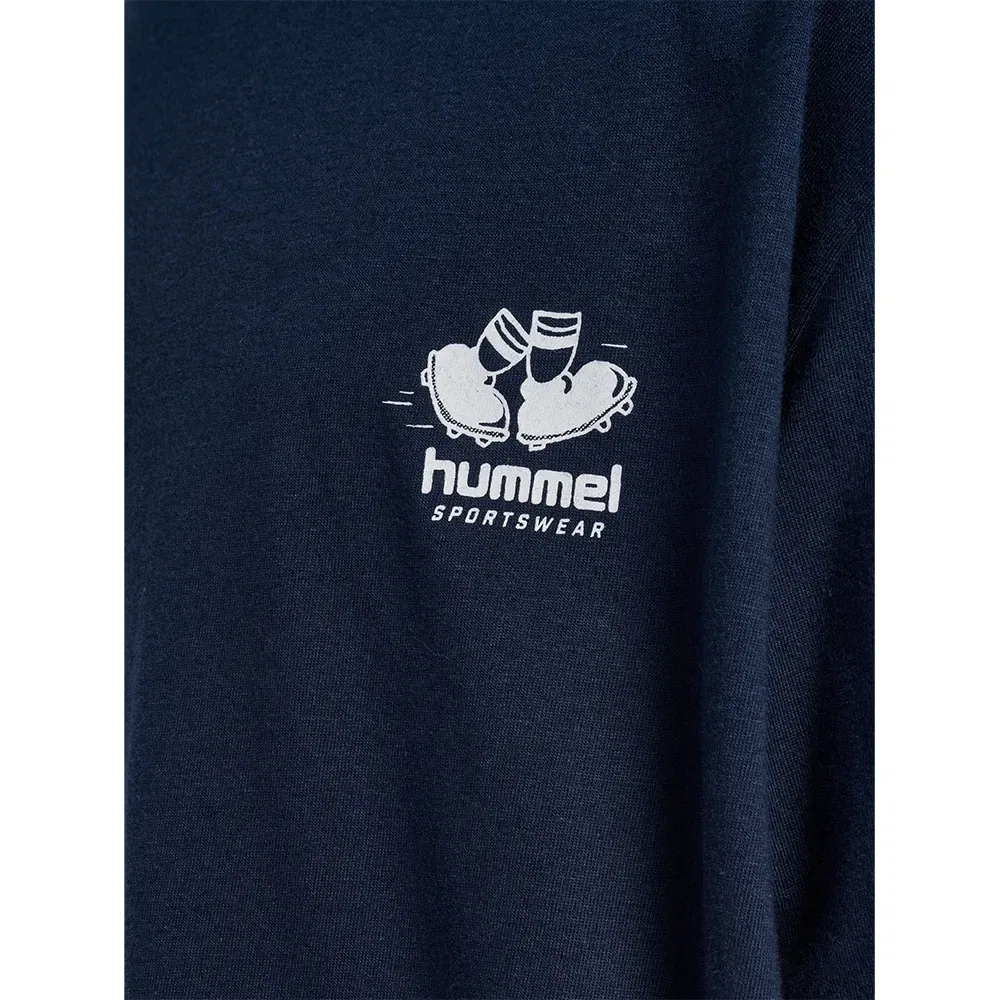 Футболка свободная с графическим принтом Hummel, синий — фото 4