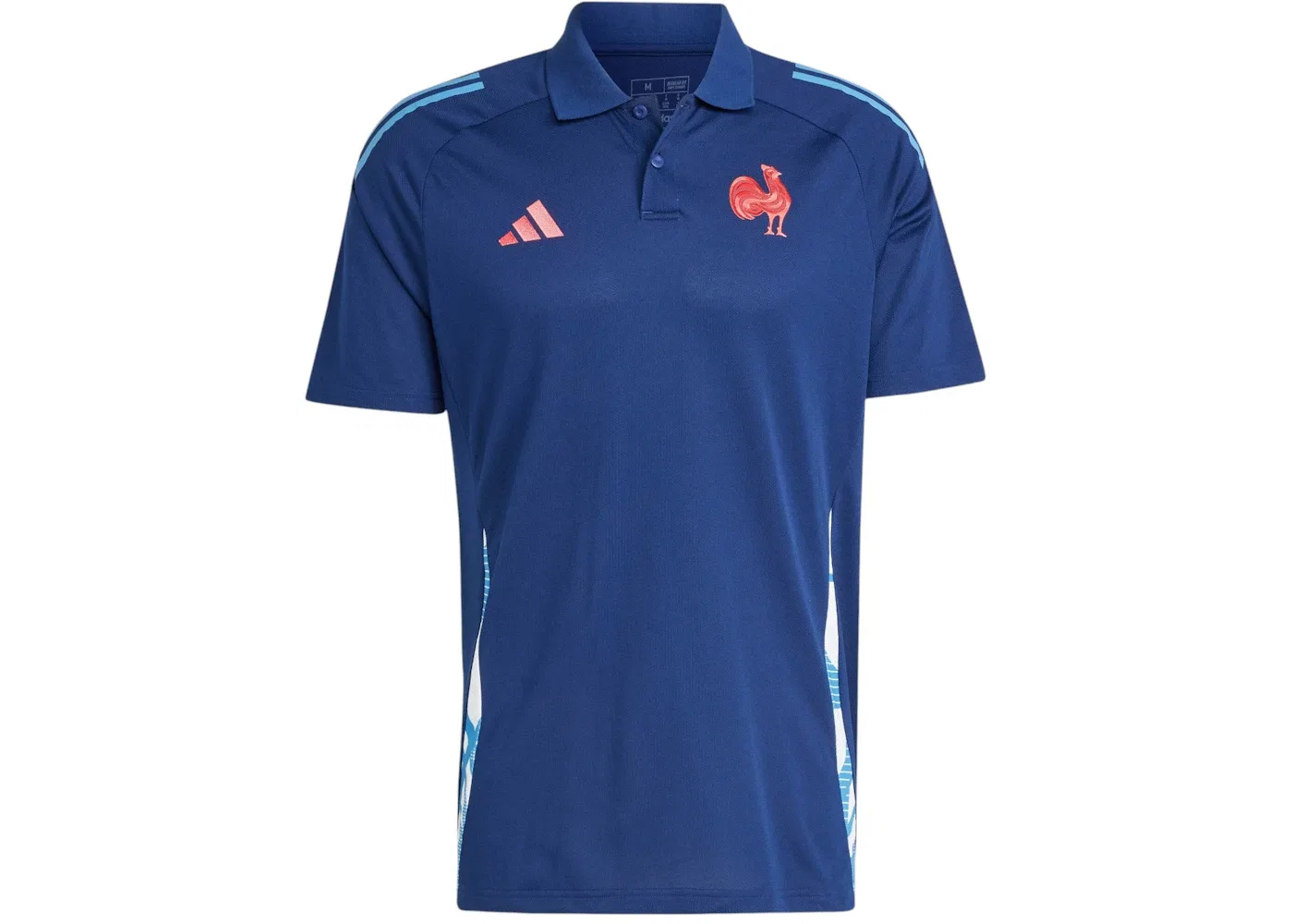 Мужское поло с коротким рукавом Adidas France, цвет Dark Blue