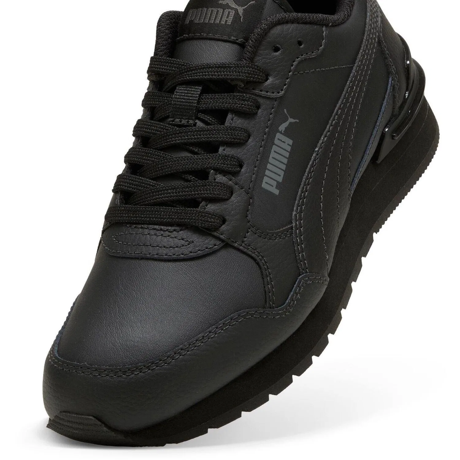 Детские кроссовки с экокожей St Runner V4 L Jr Puma, Schwarz — фото 4