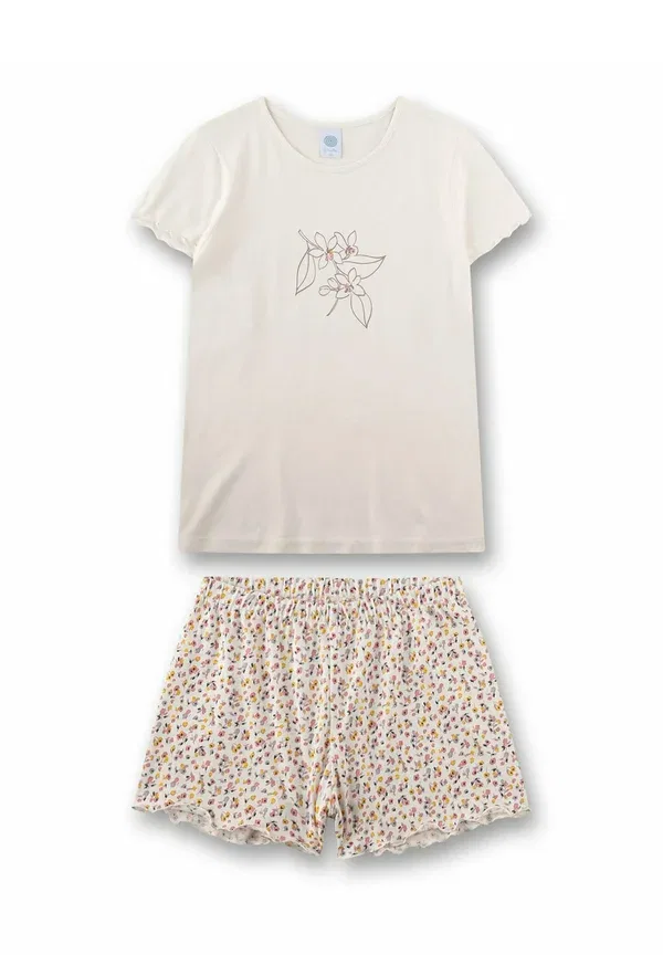 Пижама с цветочным принтом Set blumen Sanetta beige, бежевый