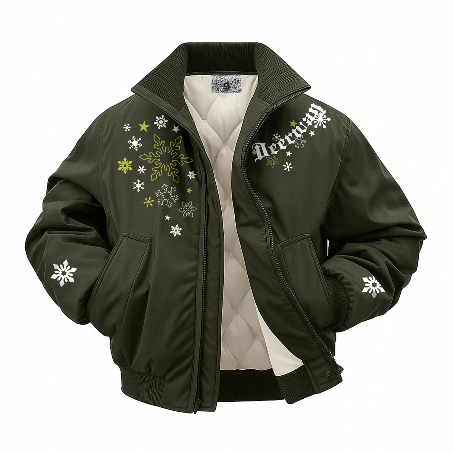 Детский пуховик с воротником-стойкой DEERWAY, Army Green