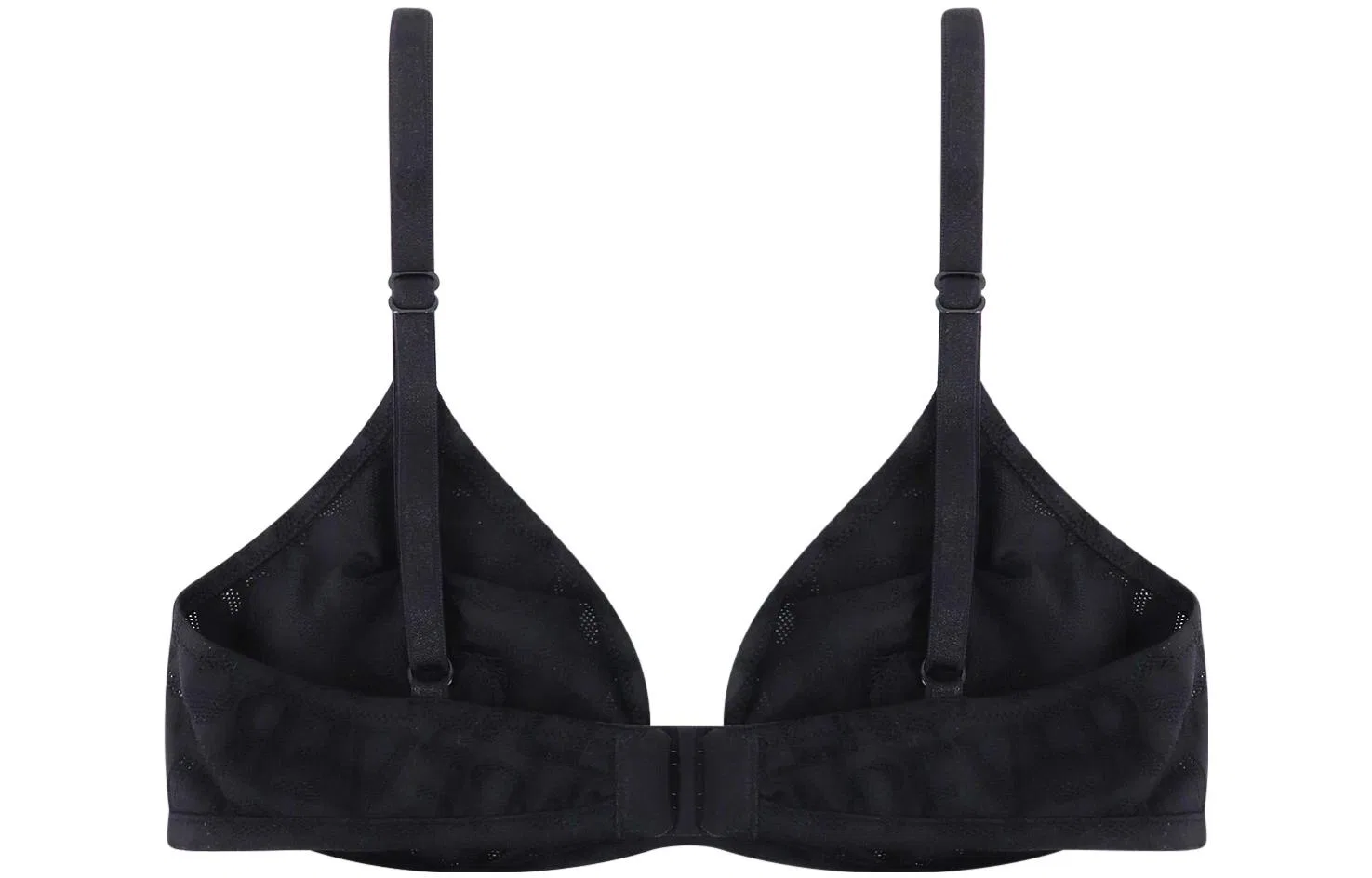 Бюстгальтер треугольный сетчатый с логотипом, VERSACE, Black — фото 3