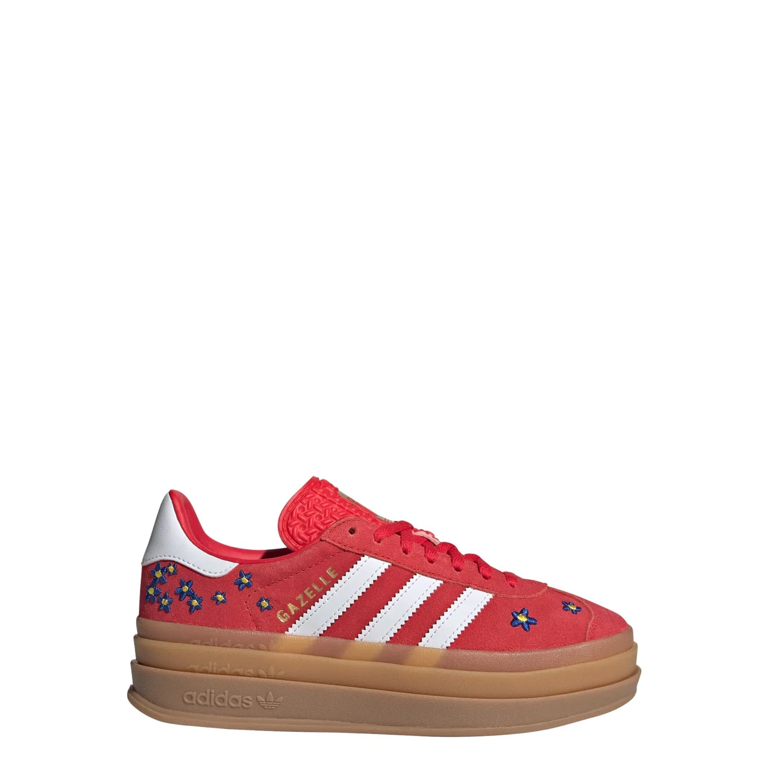 Кроссовки Adidas Originals Gazelle Bold красного цвета — фото 2