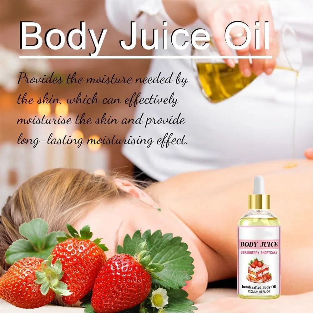 Масло для тела Body Juice Oil, Strawberry Fragrance, IFFANY, 2 шт., 120 мл — фото 3