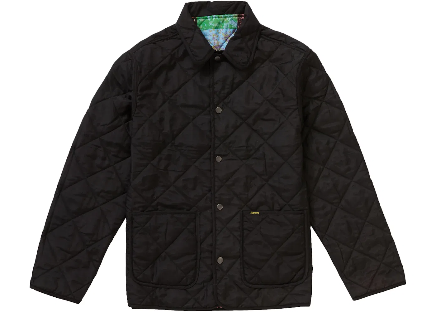 Мужская куртка стеганая с принтом Supreme Quilted Jacket, Multicolor — фото 3