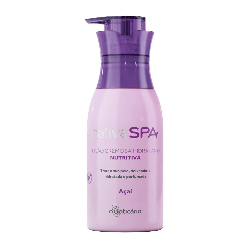 Лосьон для тела Nativa SPA, O Boticário, Açaí, увлажняющий, 400 мл, Berry