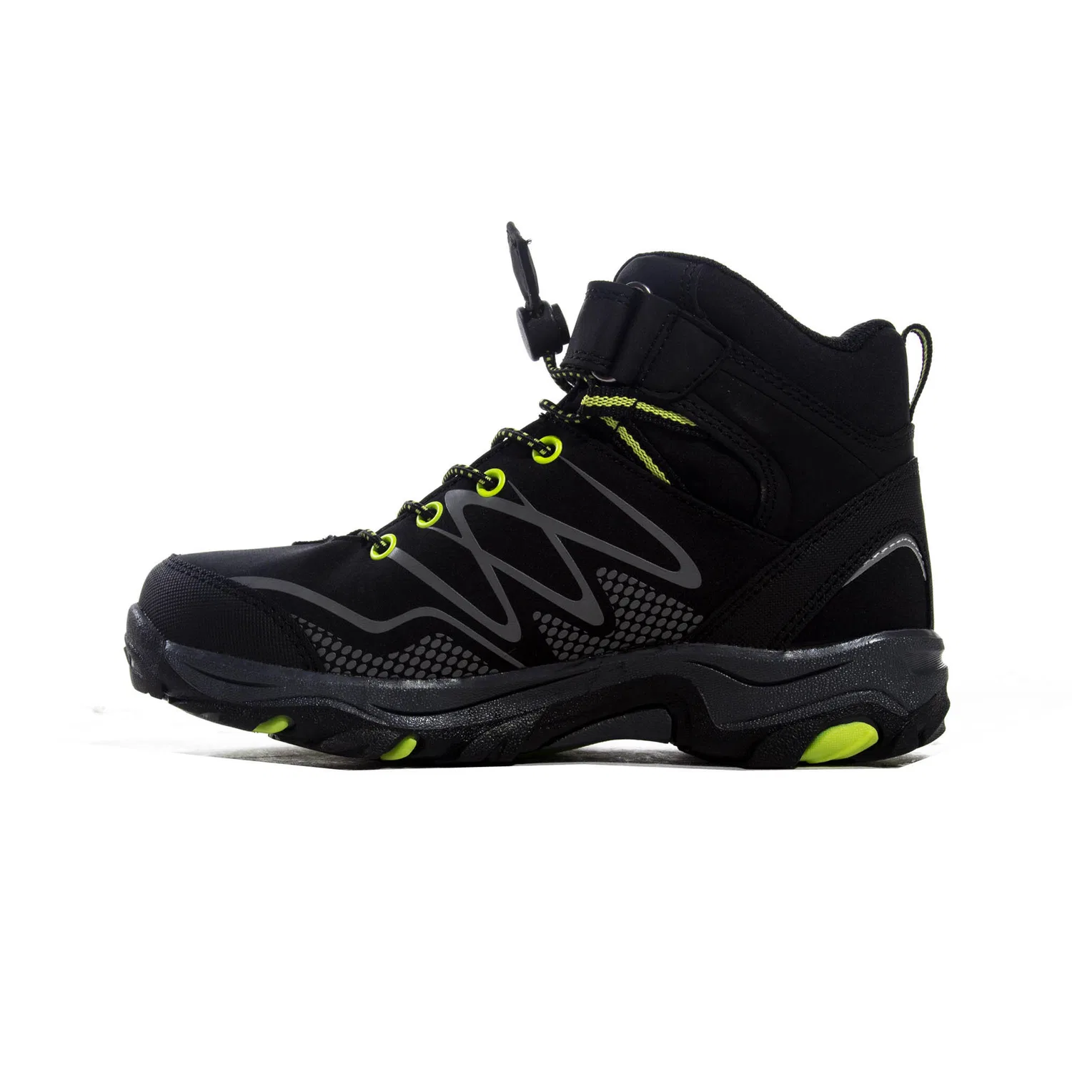 Детские ботинки с высоким берцем Hi-Tec Blackout Mid Wp Jr, Schwarz — фото 3