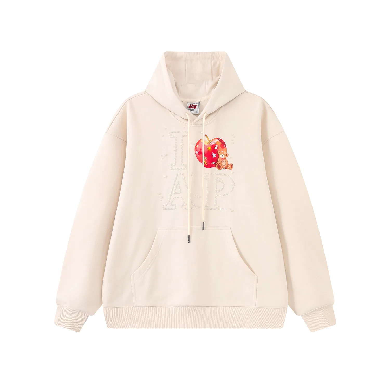 Детский худи с капюшоном средней плотности F426, Beige Apricot