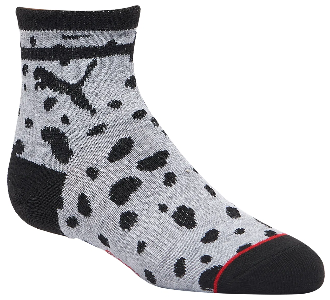 Детские носки для мальчиков без начеса набор из 3 пар 3PK Quarter Non Terry Crew Socks PUMA, черный/мультиколор — фото 3