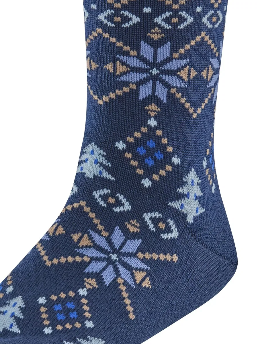 Носки FALKE 'Nordic Fair Isle', синий — фото 4