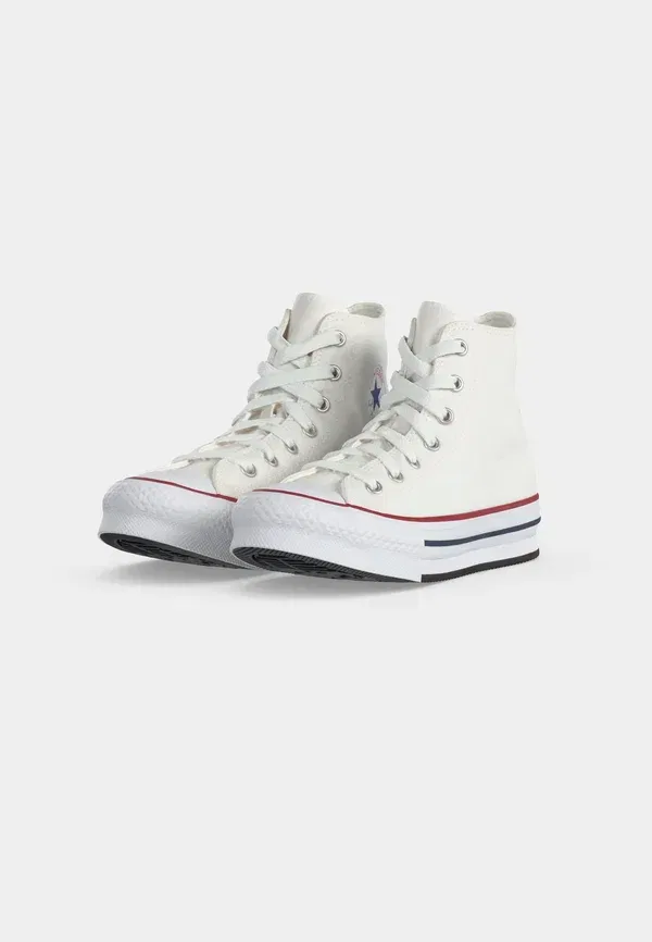 Кроссовки Chuck Taylor All Star Lift Platform унисекс - высокие кроссовки Converse, белый/темно-синий — фото 4
