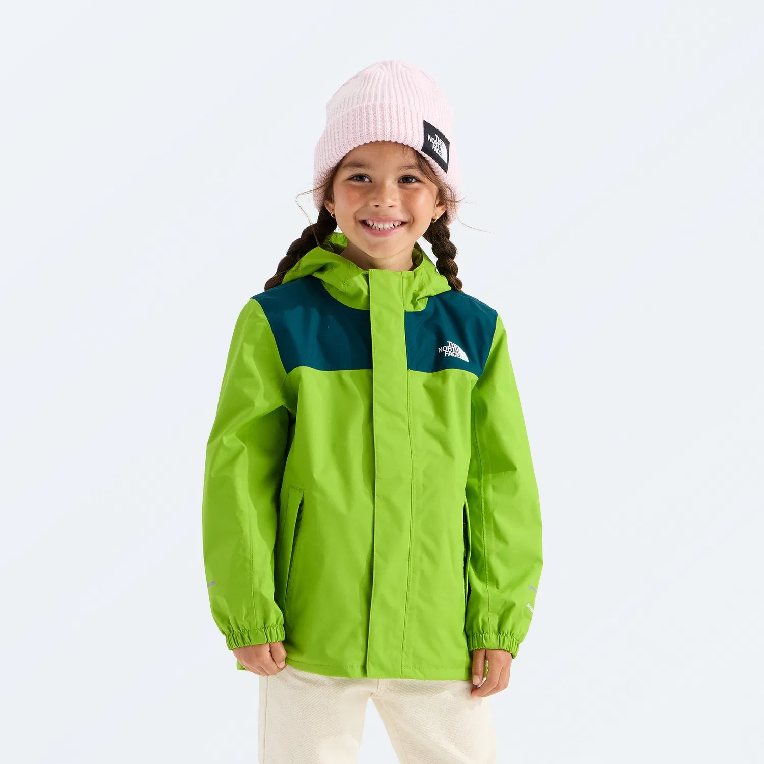 Детская дождевая куртка водонепроницаемая Antora The North Face, Sport Moss/Pacific Teal