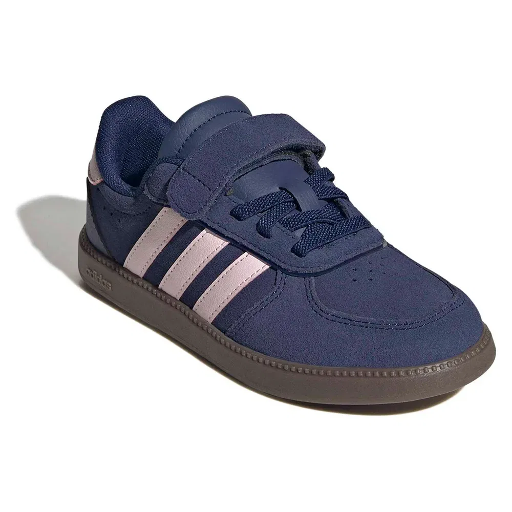 Детские кроссовки для девочек с кожаным верхом Breaknet Sleek Adidas, Blue — фото 2