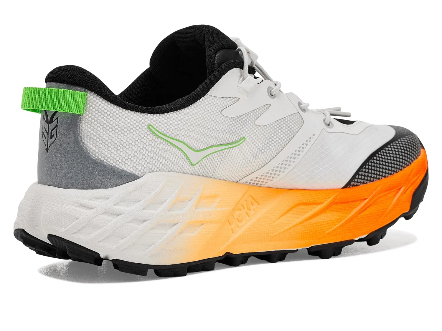Кроссовки Speedgoat 7 (для больших детей) Hoka Kids, Frost/Neon Tangerine — фото 4
