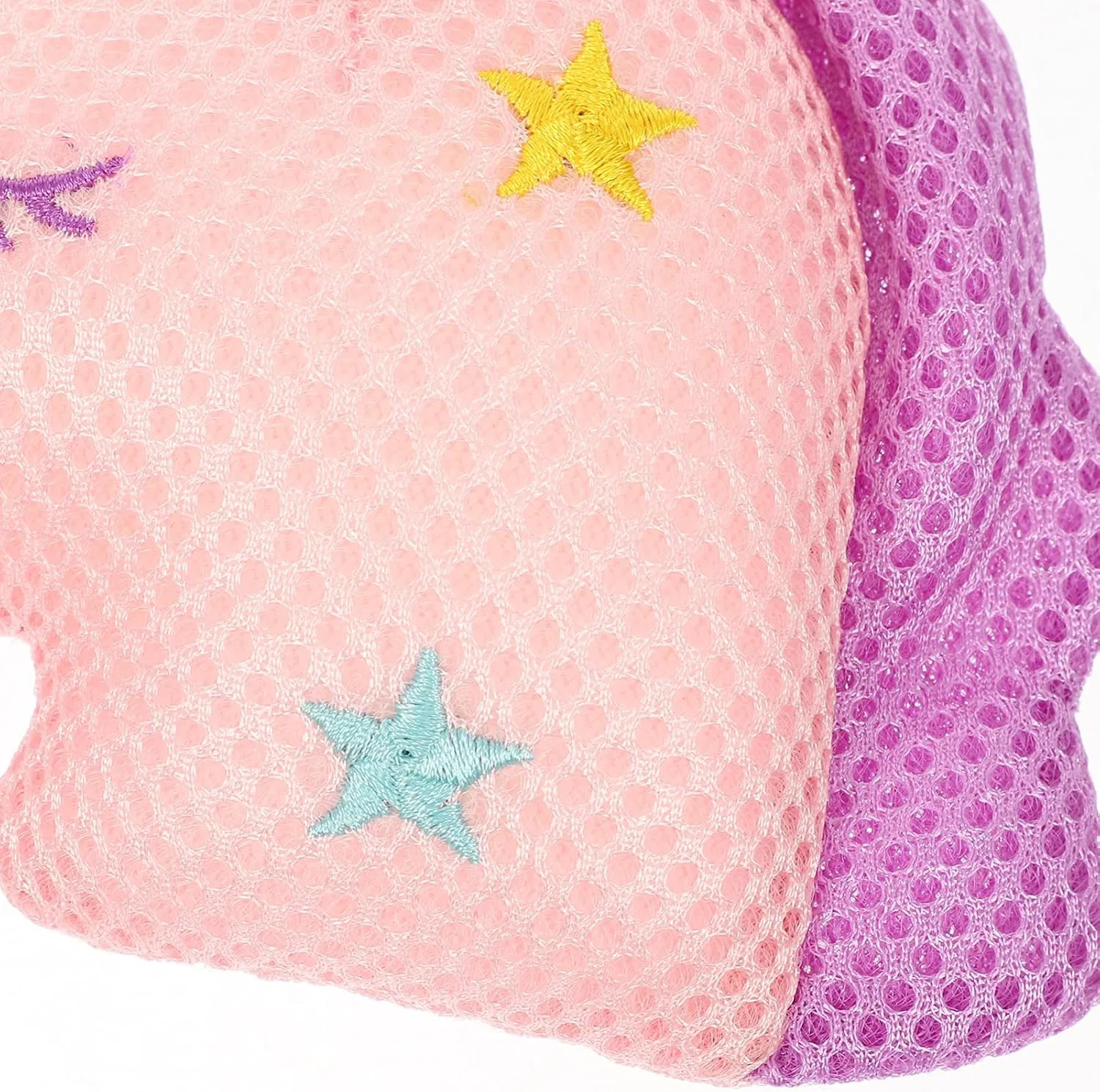 Мочалка для душа Спаж Unicorn VICASKY, 2 шт, 16x10x5 см, Белый, Розовый — фото 2