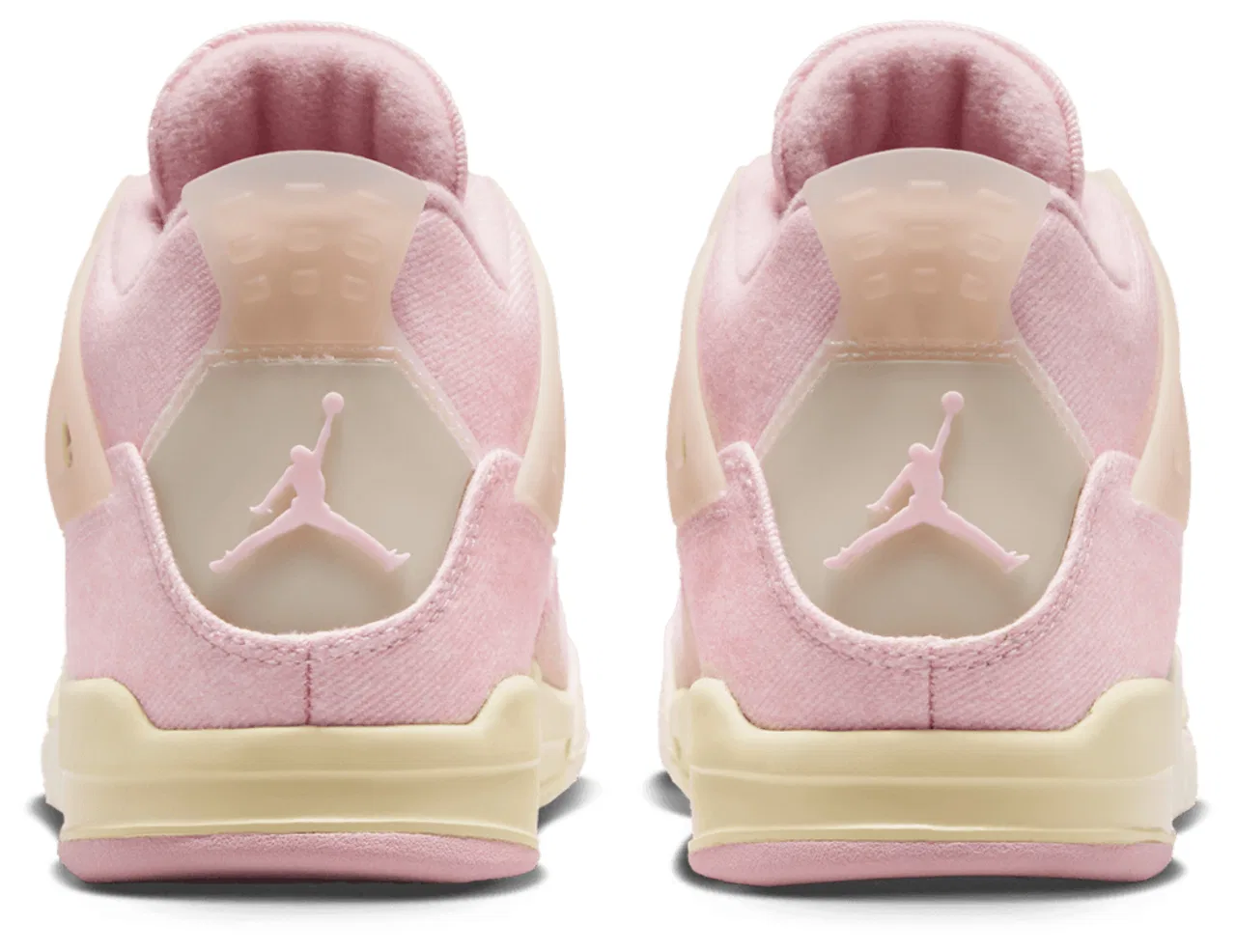 Баскетбольные кроссовки для девочек Retro 4 Jordan, цвет Coconut Milk/Pearl Pink — фото 3