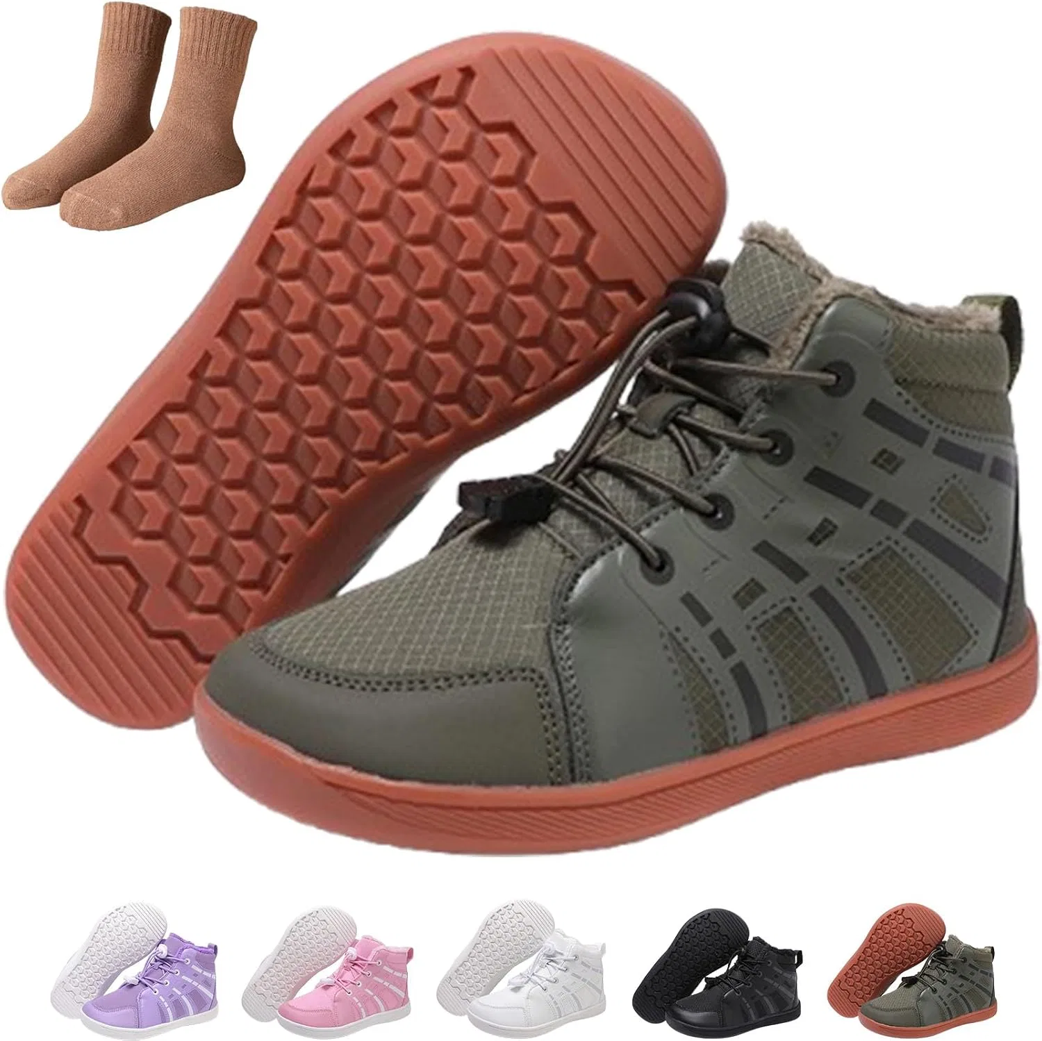 Детские зимние ботинки для девочек с водонепроницаемым покрытием Hike Kids Winter Footwear, Green