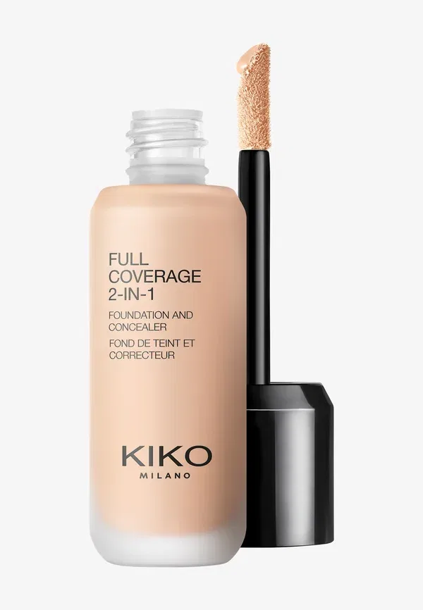Тональный крем и консилер 2 в 1 с полным покрытием - тональная основа 25 мл Kiko Milano, цвет neutral rose 10