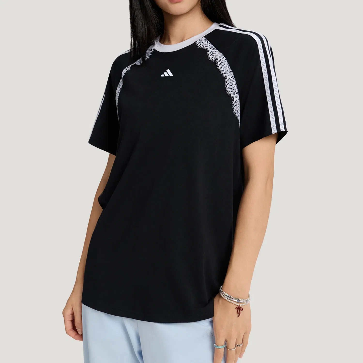 Женская футболка с круглым вырезом Dance Adidas, Black — фото 4
