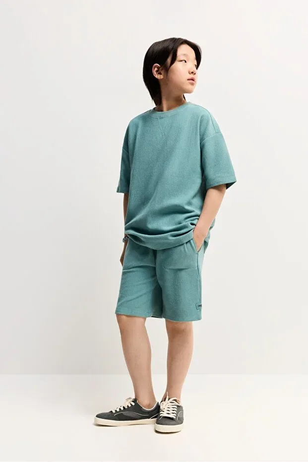 Детские шорты для мальчиков из оттомана Ottoman bermuda Lefties, Pale Green