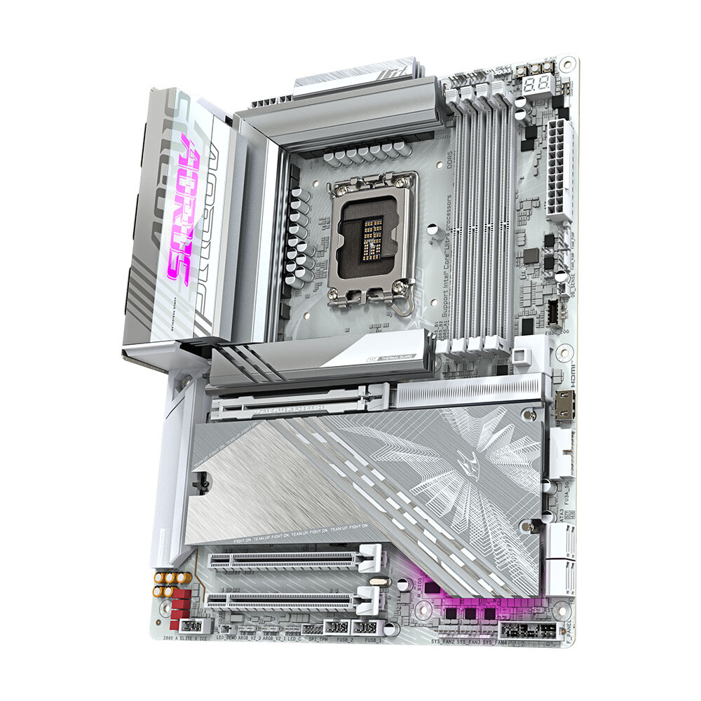 Материнская плата Gigabyte Z890 Aorus Elite X Ice, LGA1851, DDR5, Wi-Fi — фото 4