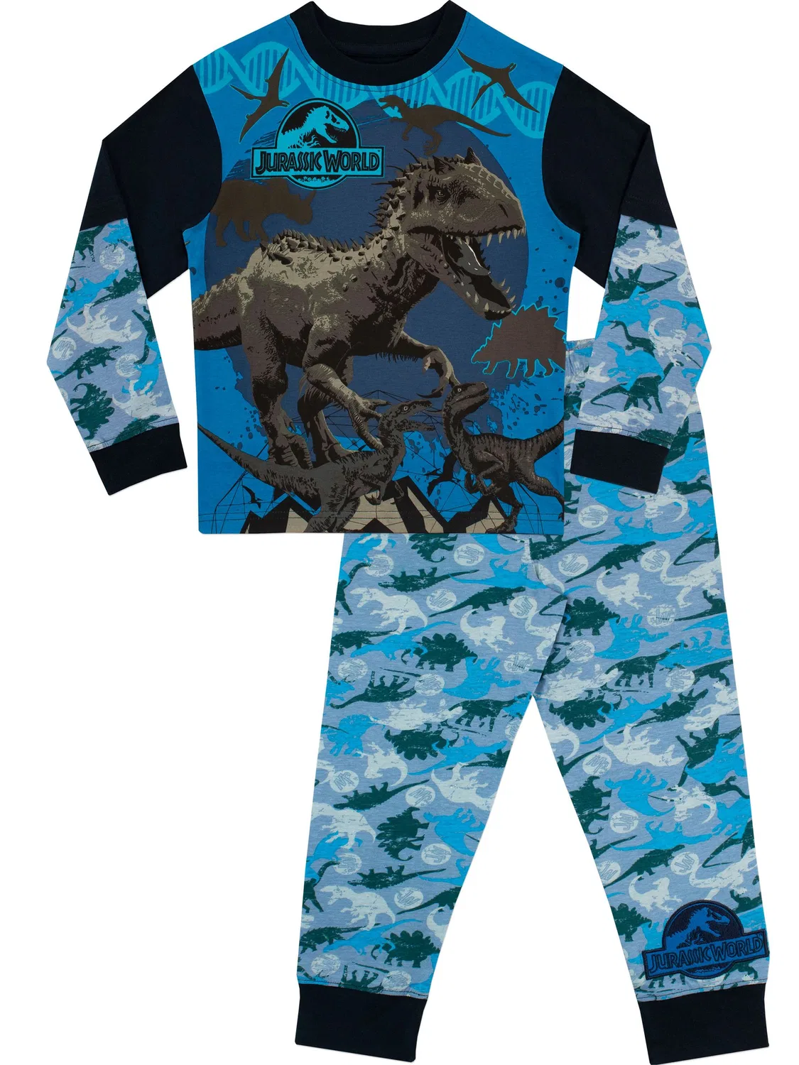 Пижама с динозавром T-Rex Character Jurassic World, синяя