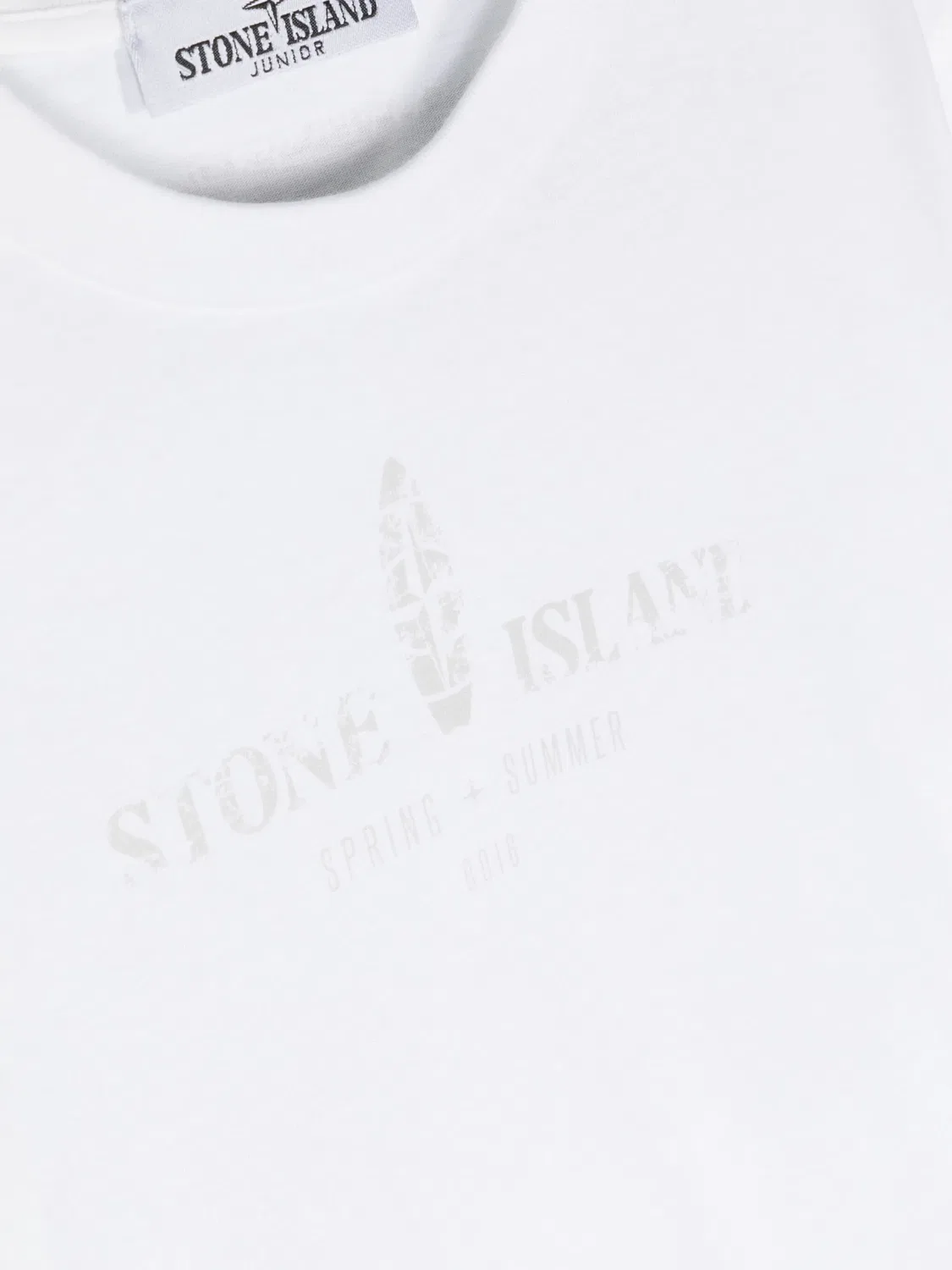 Футболка с мотивом компаса Stone Island, белый — фото 3