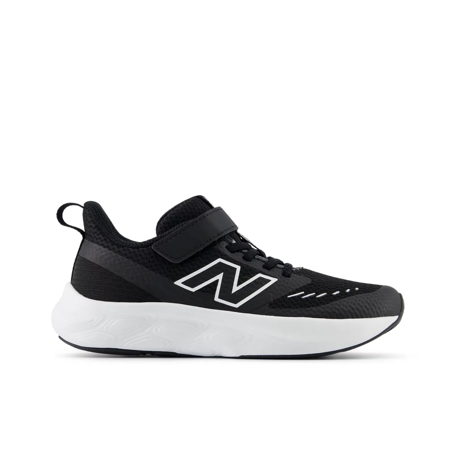 Детские кроссовки с дышащим верхом 625 Hook & Loop New Balance, Black With White
