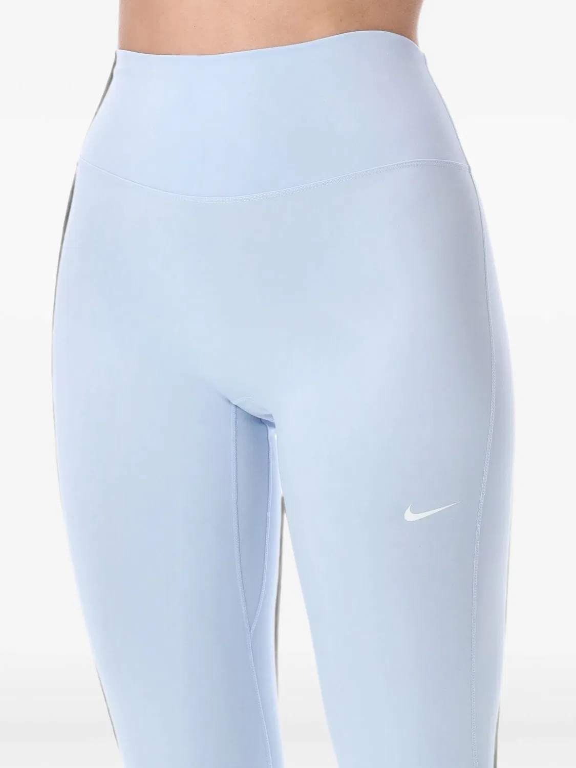 Леггинсы с завышенной талией и логотипом Nike, синий — фото 3