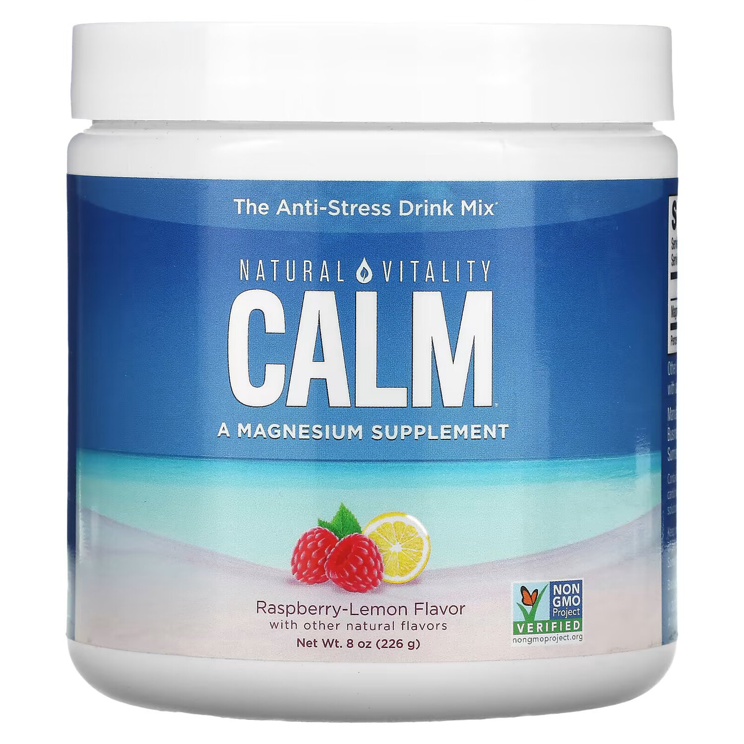 

Natural Vitality, CALM, антистрессовая смесь для напитков, малина и лимон, 226 г (8 унций)