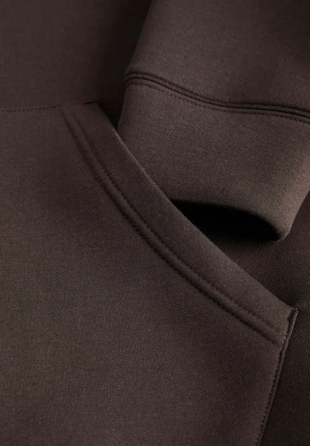 Толстовка с капюшоном, однотонная, для подростков - на молнии Jack & Jones Junior, Chocolate Torte — фото 4