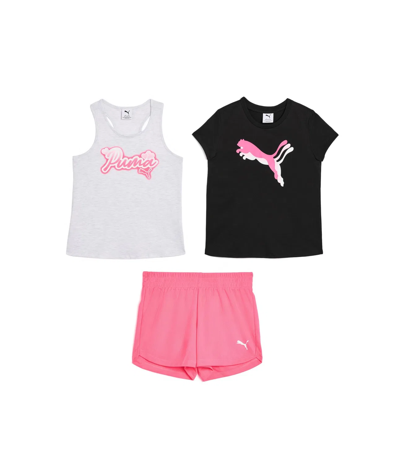 Комплект из 3 предметов: майка и шорты (для детей постарше) Puma Kids, Black