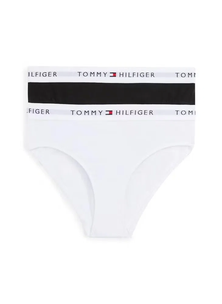 Трусы с эластичным поясом комплект 2 шт Tommy Hilfiger, белый/черный