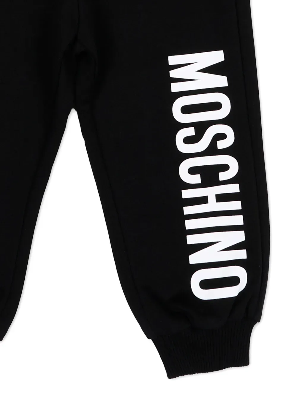 Спортивные брюки с логотипом Moschino Kids, черный — фото 3