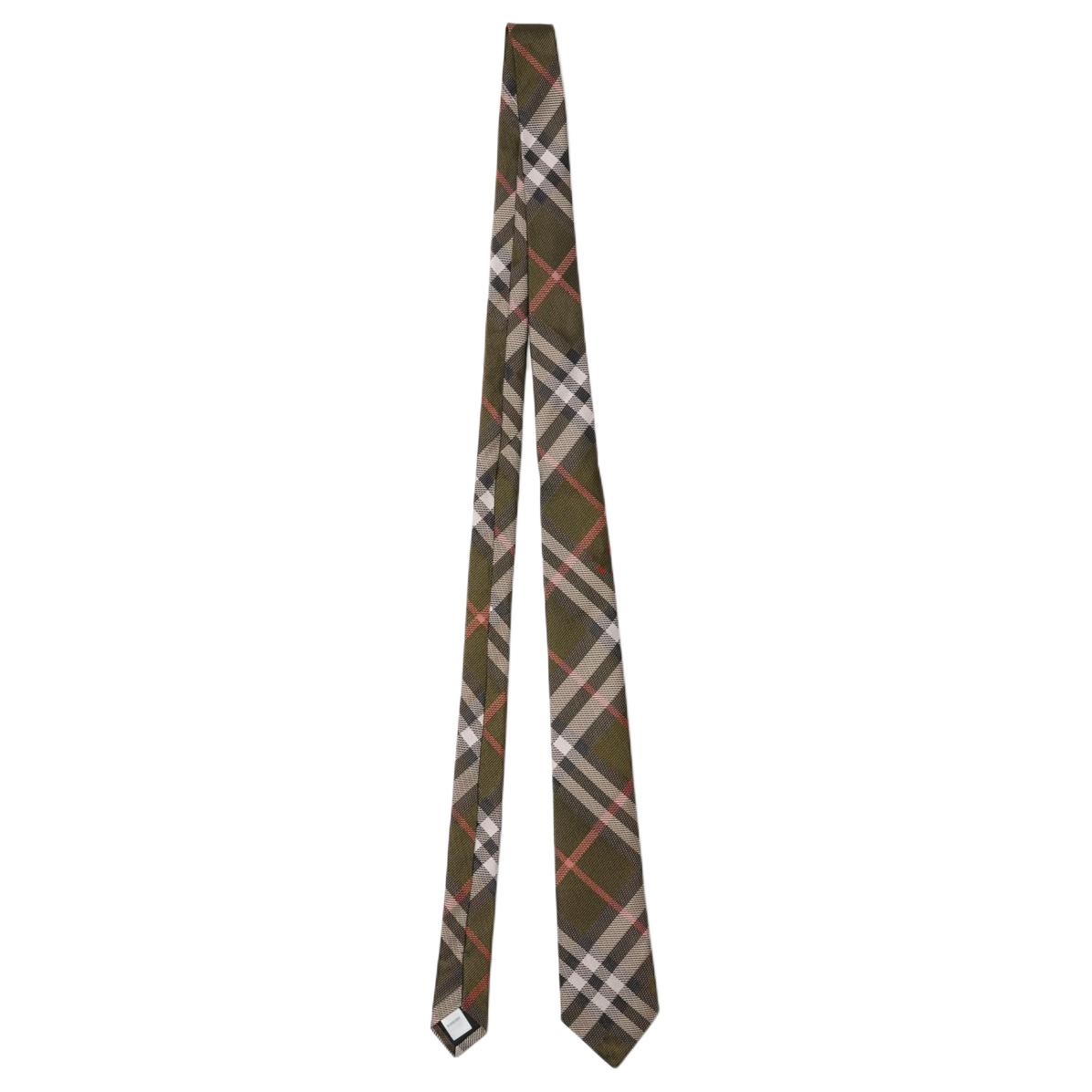 

Burberry Шелковый галстук мужской хаки, Khaki Green