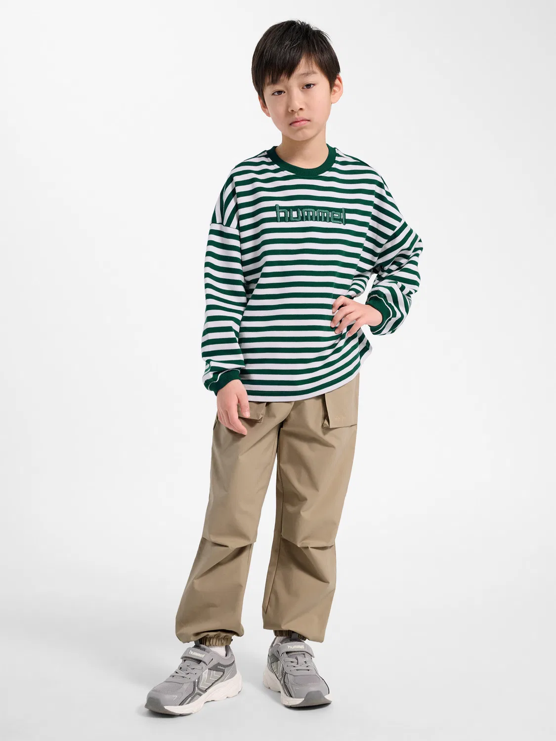 Детский свитшот с длинным рукавом Geggo Lifestyle Hummel, Green — фото 3