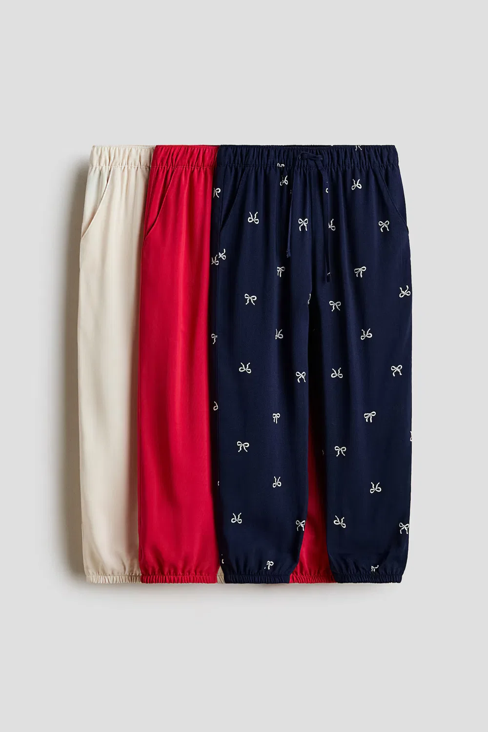 Комплект из 3 спортивных штанов H&M, Rot/Dunkelblau