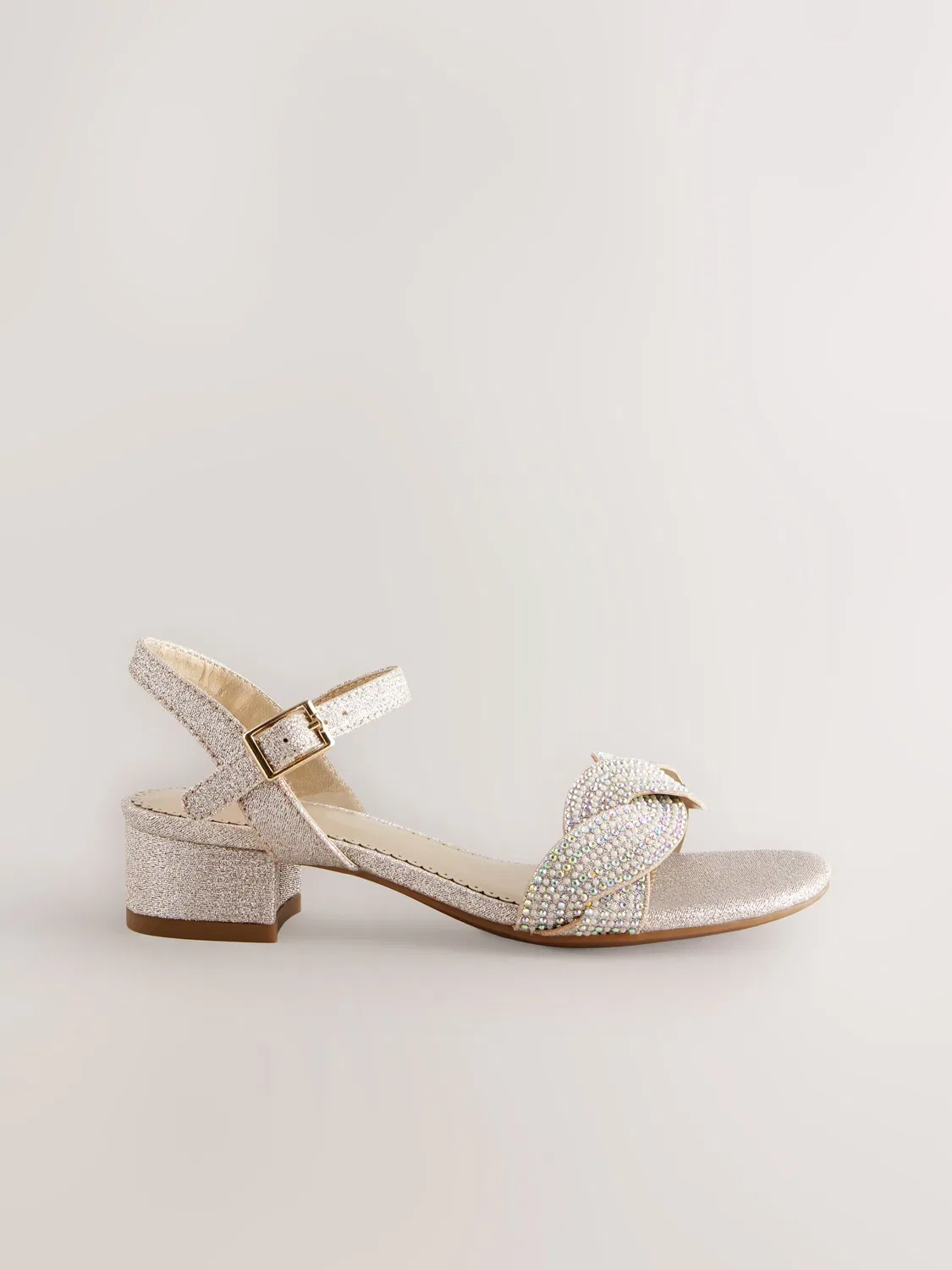 Босоножки на каблуке Next Ivory Glitter, Ivory Glitter — фото 2