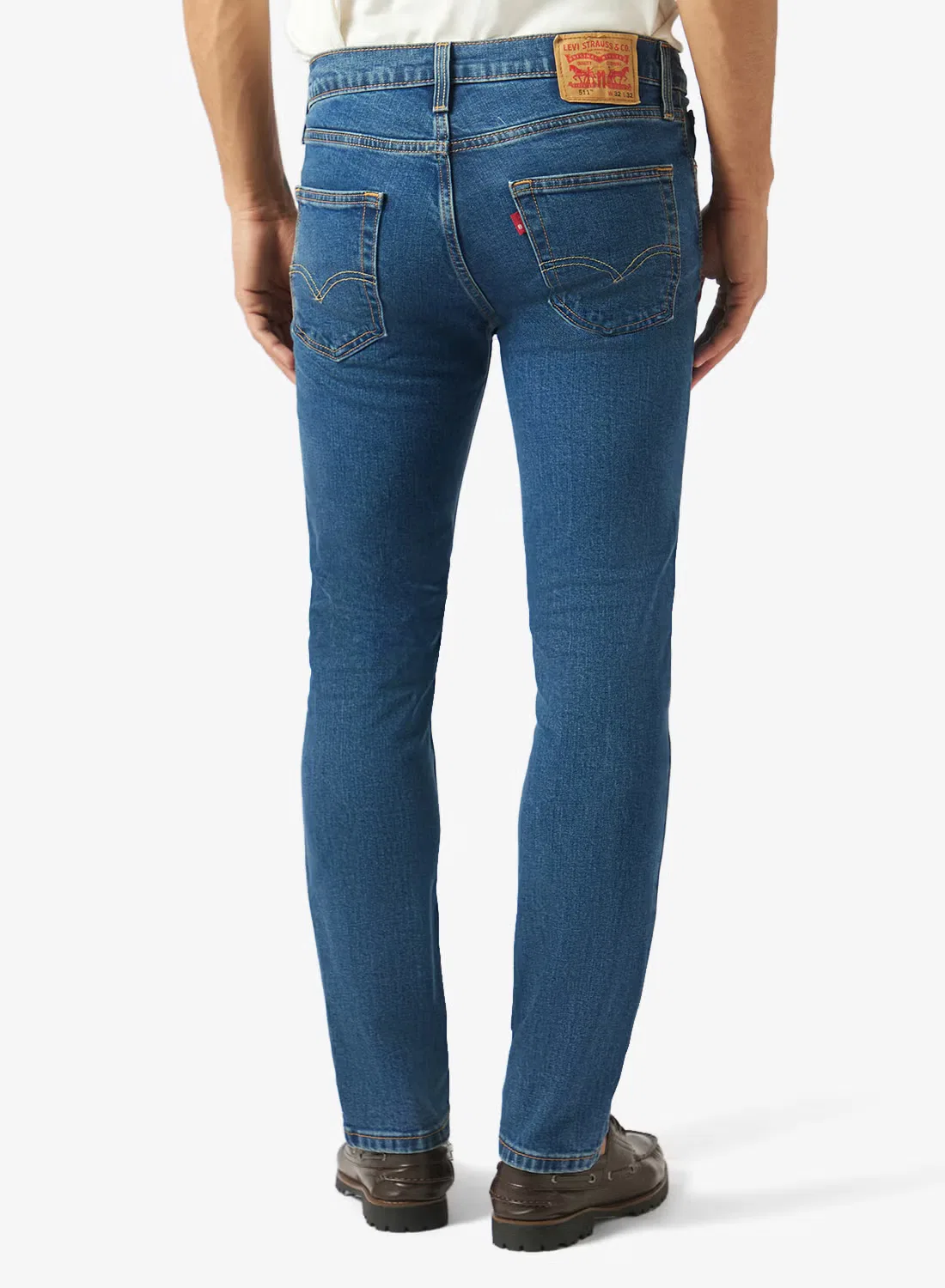 Джинсы зауженные Casual Slim Fit Levi'S, средний индиго — фото 3