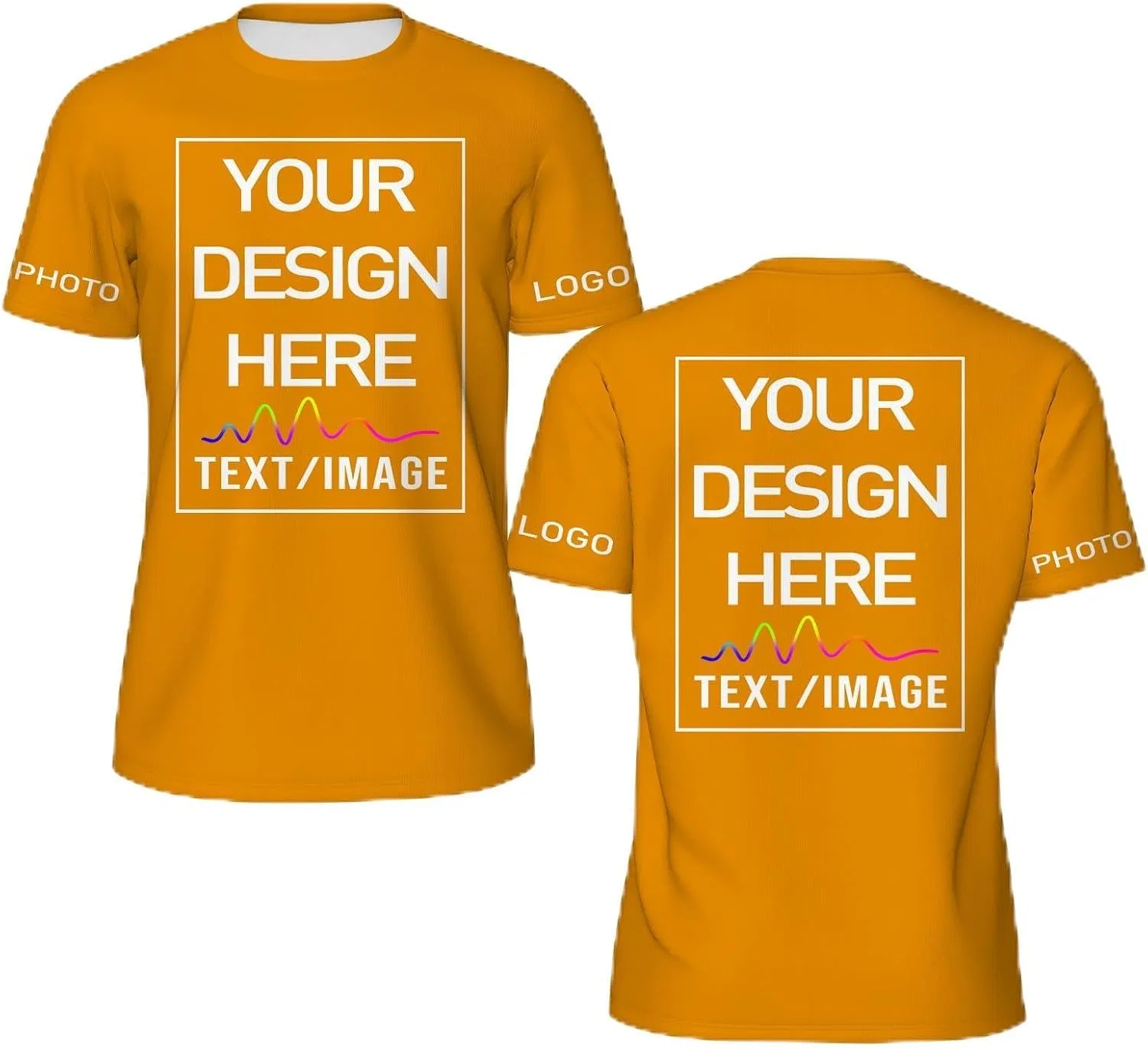 Кастомизируемая футболка Regular Fit, Orange